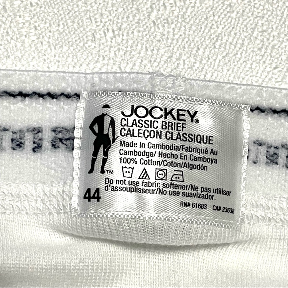 Jockey StayNew Men’s Classic Briefs Cotton Full Rise 4 Pack Size 44 Open Package - Picture 11 of 16
